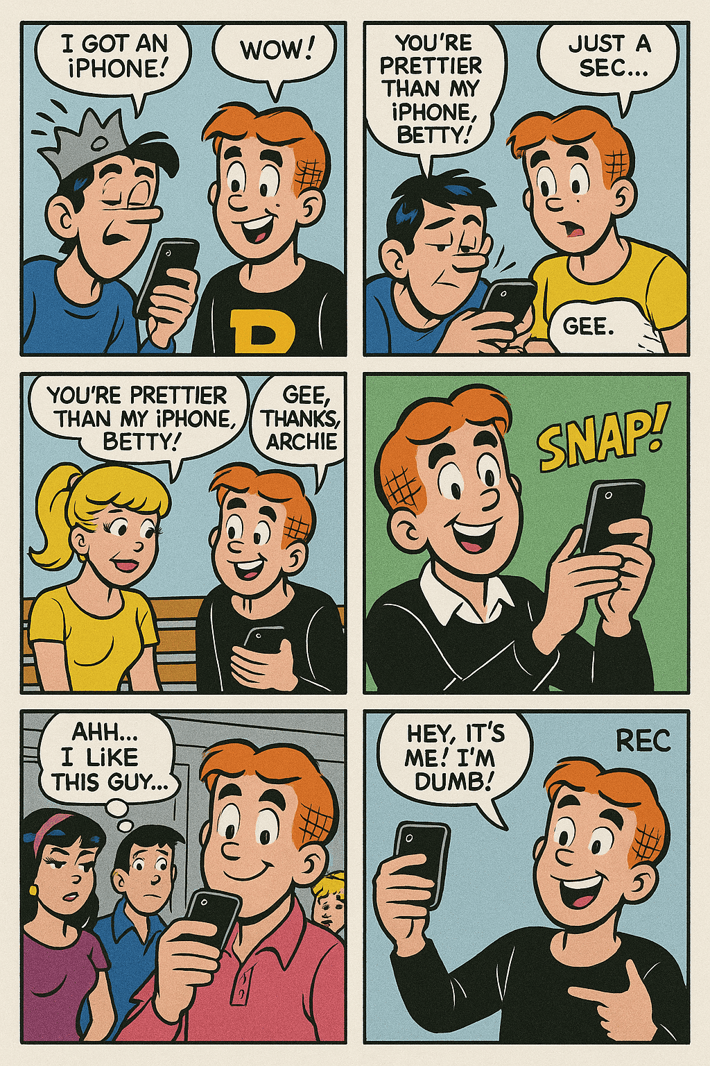 Archie Comics  iPhone Parody